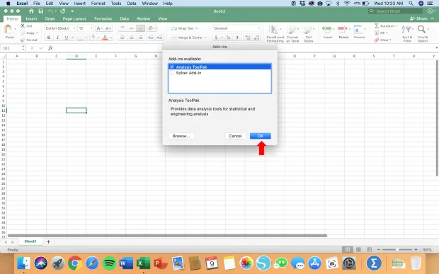 How to Add Data Analysis in Excel on Mac Guide Step 4